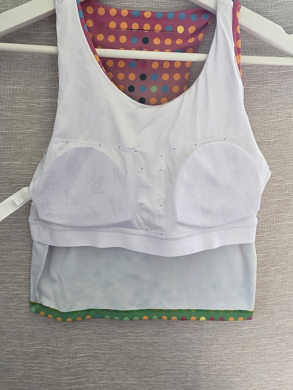 Rabbit racerback GO TIME japan Multicolor Dot-Print Active Tank Top - Picture 5 of 9